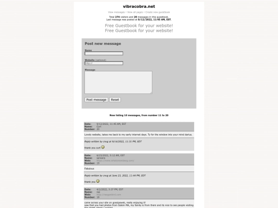 guestbook screenshot