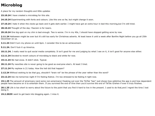 Microblog screenshot