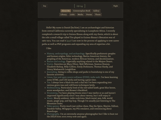 about-me screenshot