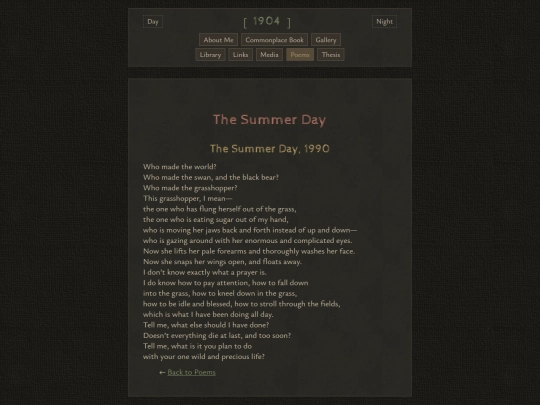 poems/the-summer-day screenshot