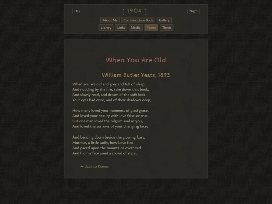 poems/when-you-are-old screenshot