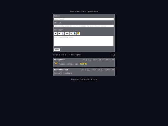 guestbookdummy screenshot