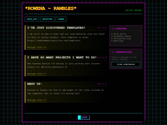 index screenshot