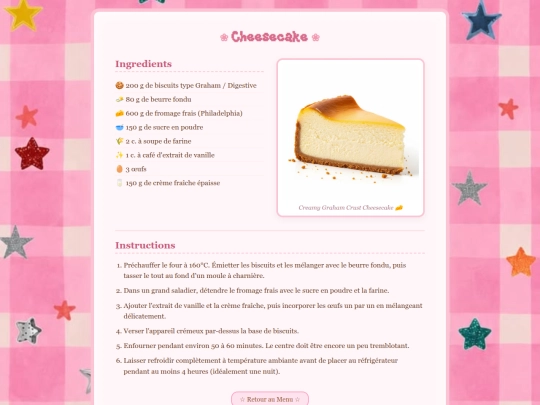 cheesecake screenshot