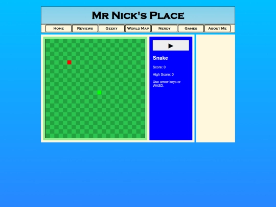 games/games/snake/snake screenshot