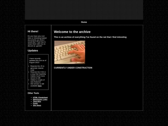 archive screenshot