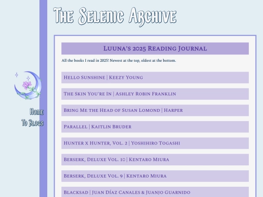 readingjournal2025 screenshot