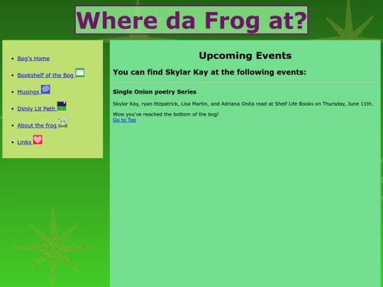 Events screenshot