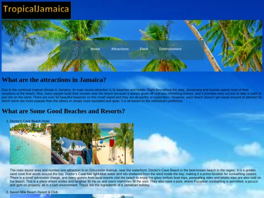 Attractions screenshot