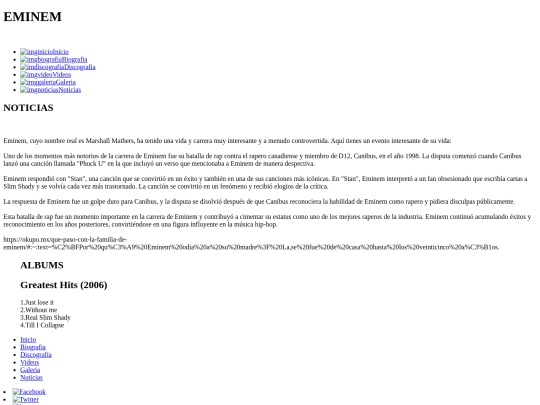 artista/Noticias screenshot
