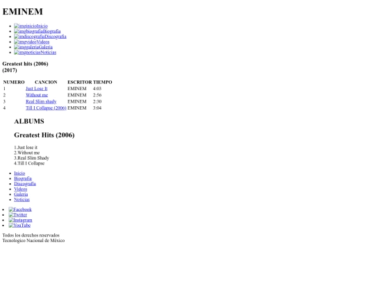 artista/disco1 screenshot