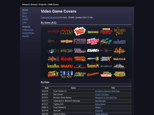 projects/covers screenshot