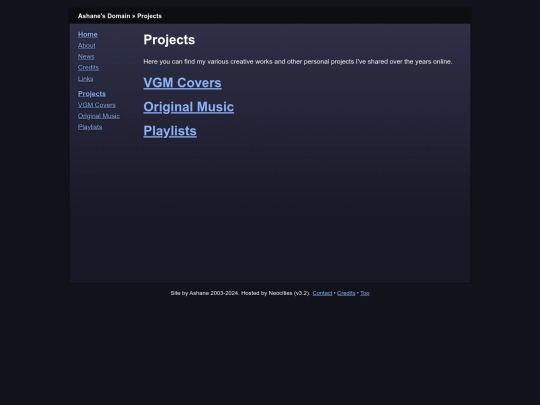 projects screenshot