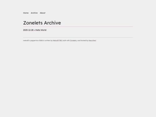 blog/archive screenshot