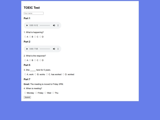 toeic_test screenshot