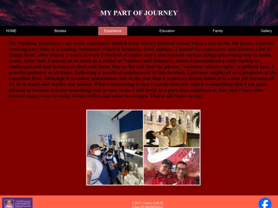 experience screenshot