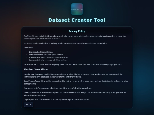 privacy screenshot