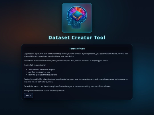 terms screenshot