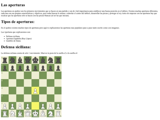 Aperturas screenshot