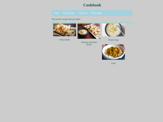 cookbook screenshot