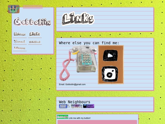 Links screenshot