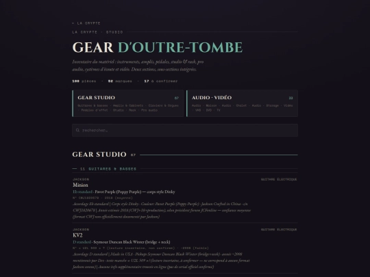 crypte/studio screenshot