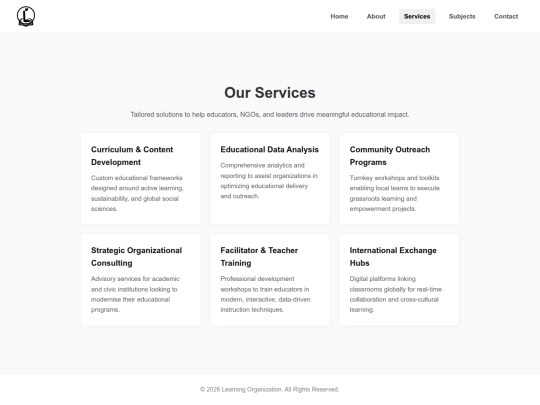 services screenshot