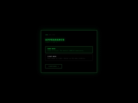 setup screenshot