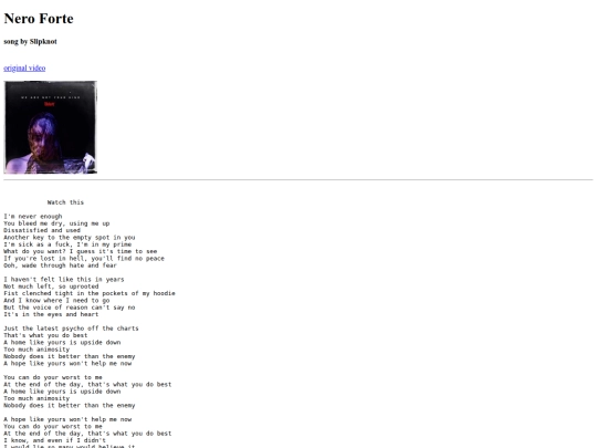 lyrics screenshot