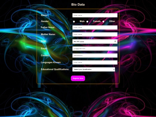 Registration_form screenshot