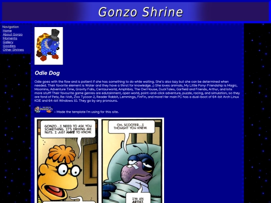 gonzo/about screenshot