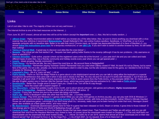other/links screenshot
