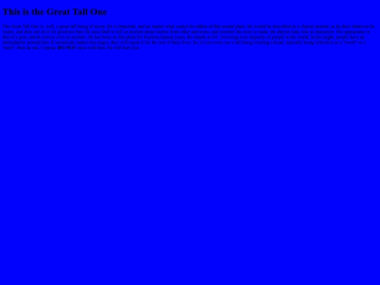 The_Tall_One screenshot