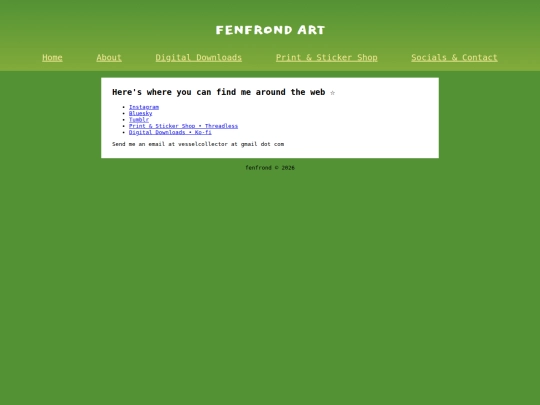 links screenshot