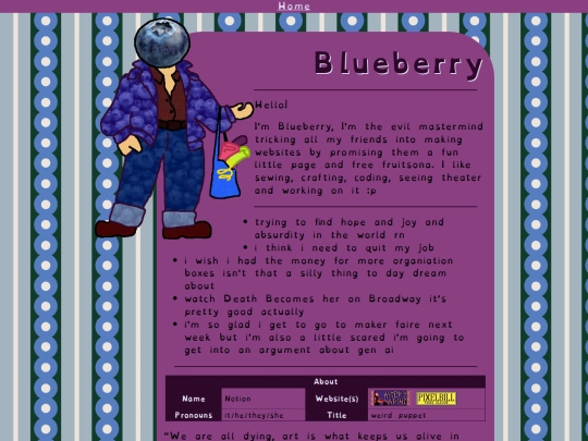 Blueberry screenshot