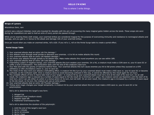 ItemWrapsofLymere screenshot