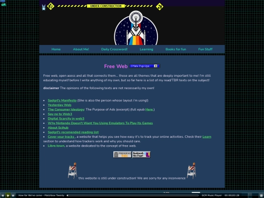 Learning_pages/FreeWeb screenshot