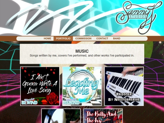 portfolio/music screenshot
