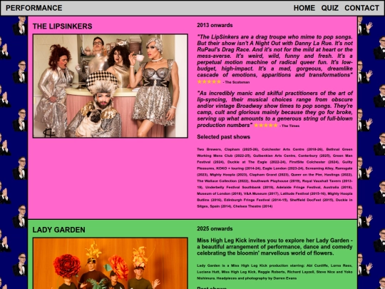 performance screenshot