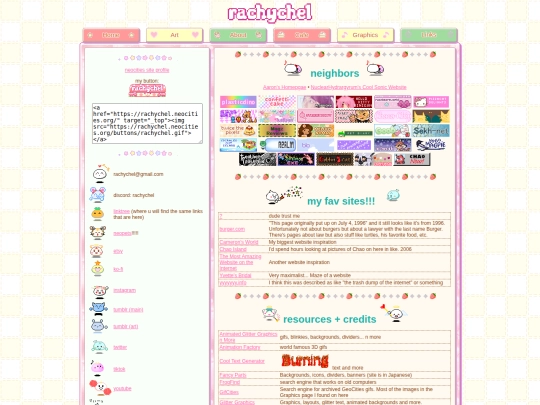 links screenshot