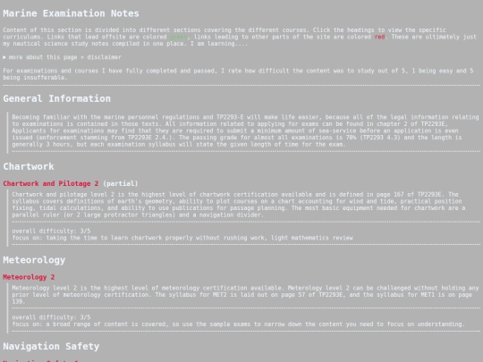 seamanship/harbournotes screenshot