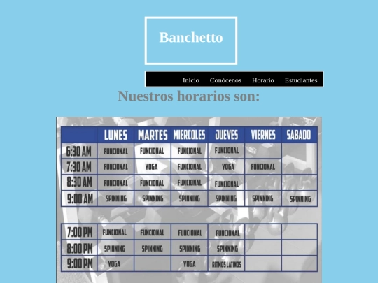 Horario screenshot