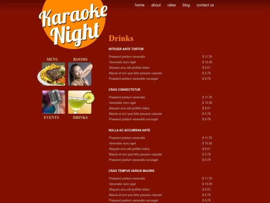 drinks screenshot