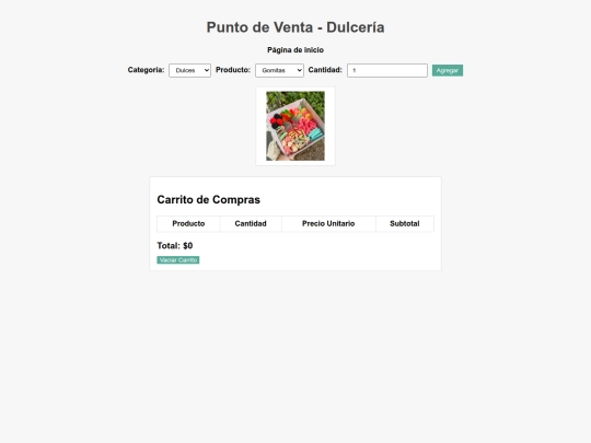 Punto de venta screenshot
