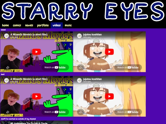 videos screenshot