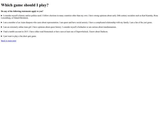 recommender screenshot