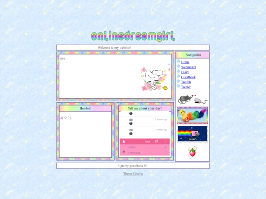 diary screenshot