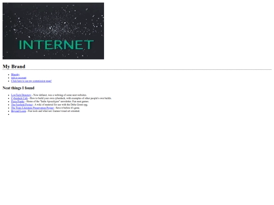 links screenshot