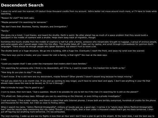 writings/descendent screenshot