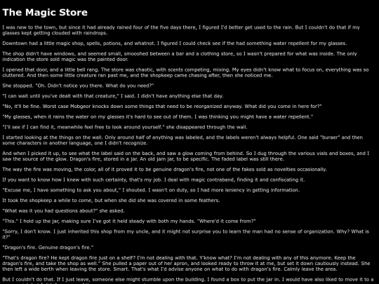 writings/dragonfire screenshot